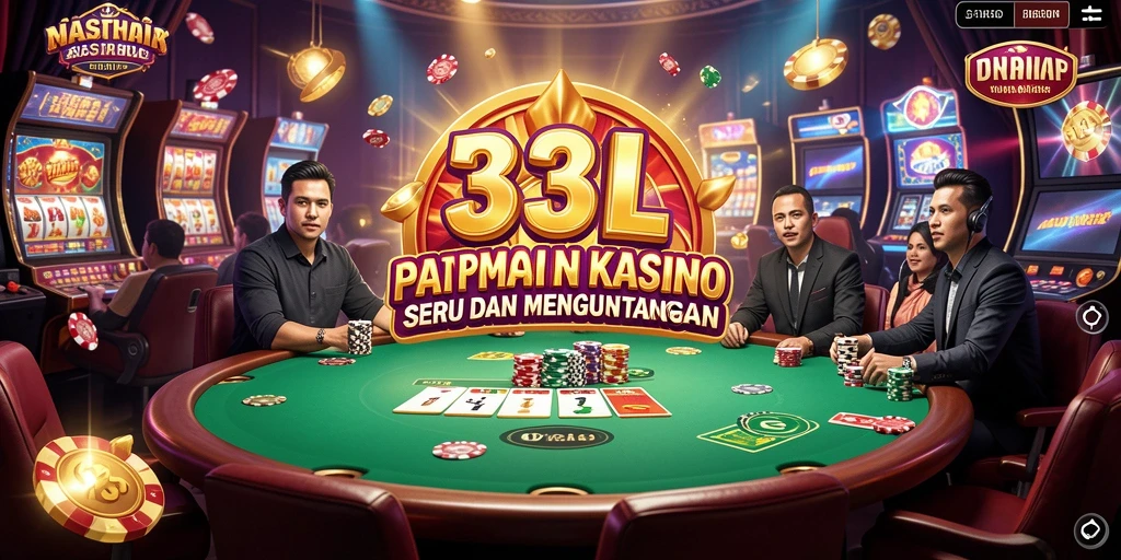 Tampilan gameplay yang mendebarkan di 33L dengan banyak pilihan permainan Kasino.