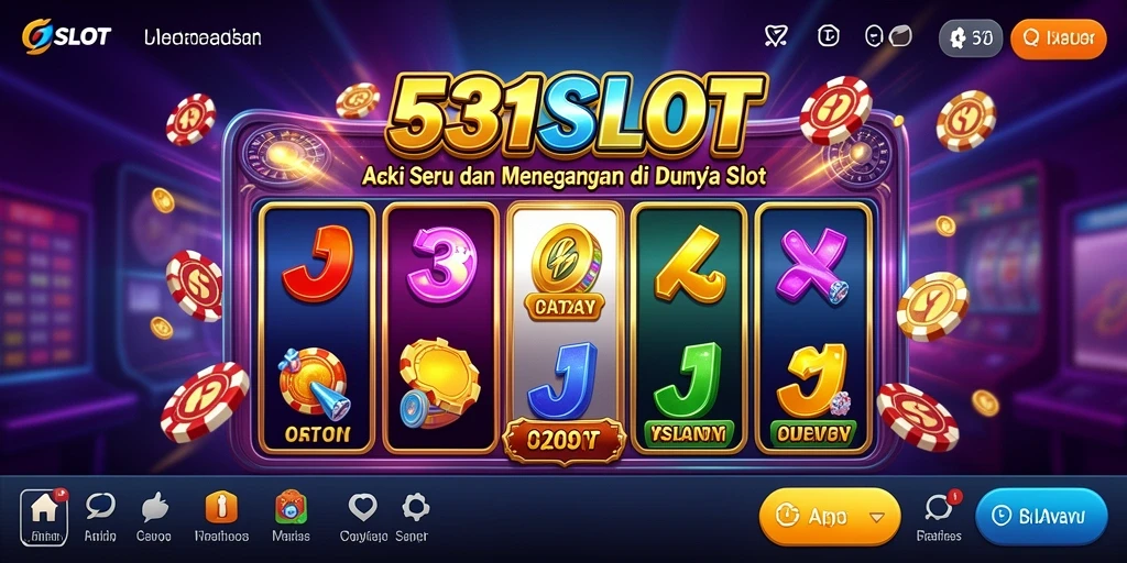 Tangkapan layar menampilkan momen penuh aksi dalam 531SLOT.