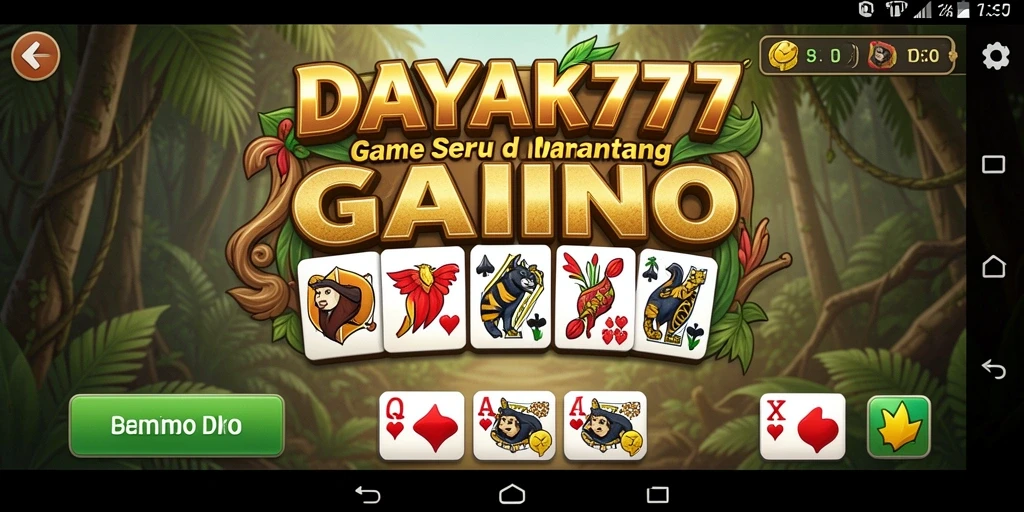 Tampilan menarik dari gameplay Domino di DAYAK777.