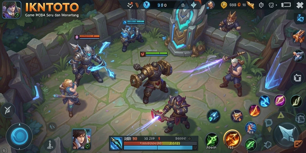 Tangkapan layar gameplay IKNTOTO yang penuh aksi dan strategi.