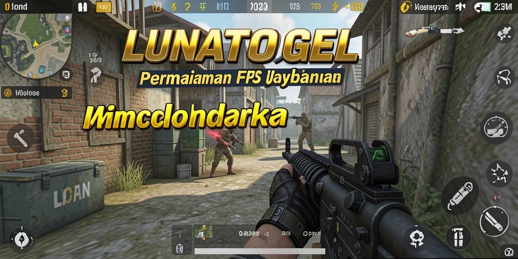 Tangkapan layar LUNATOGEL menampilkan aksi tembak-menembak yang mendebarkan.