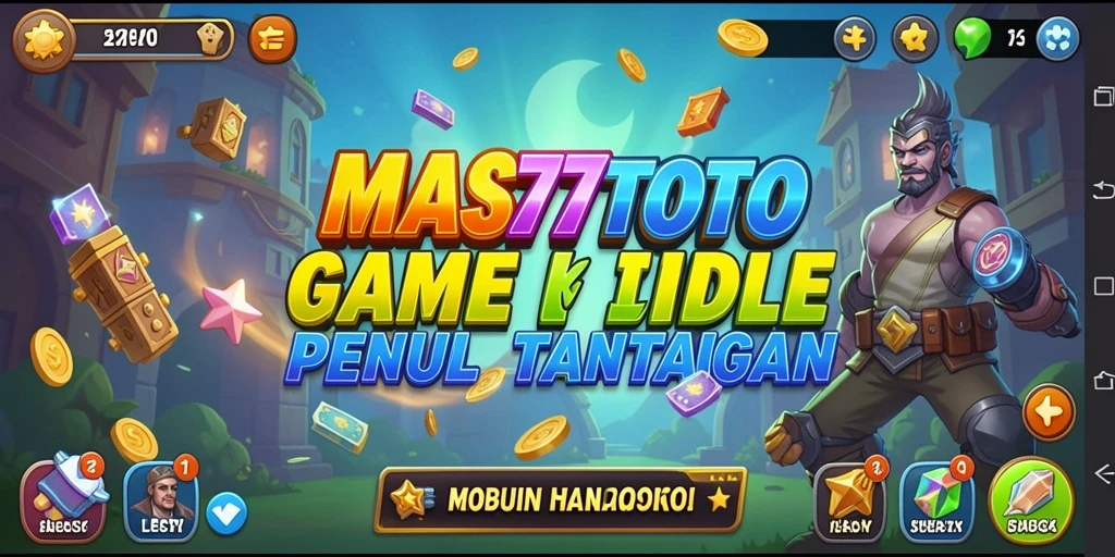 Screenshot gameplay MAS77TOTO menunjukkan aksi Idle yang menarik dan grafis yang menawan.