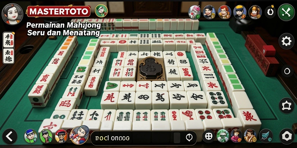 Screenshot utama MASTERTOTO menampilkan gameplay Mahjong yang menyenangkan.