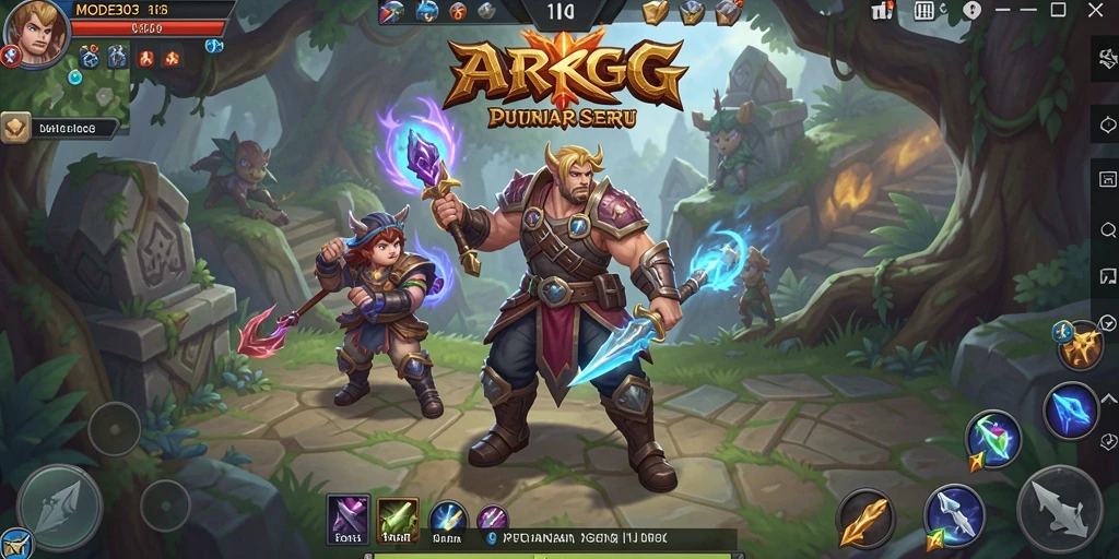 Tampilan gameplay seru dari petualangan ARPG MODE303.