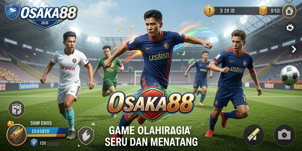 Screenshot gameplay OSAKA88 yang menampilkan aksi olahraga seru.
