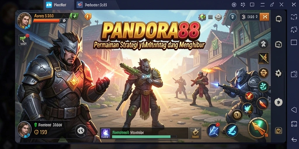 Screenshot utama PANDORA88 menampilkan pertarungan strategi yang mendebarkan.