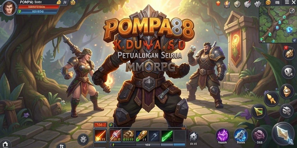 Tampilan gameplay seru dalam dunia MMORPG POMPA88
