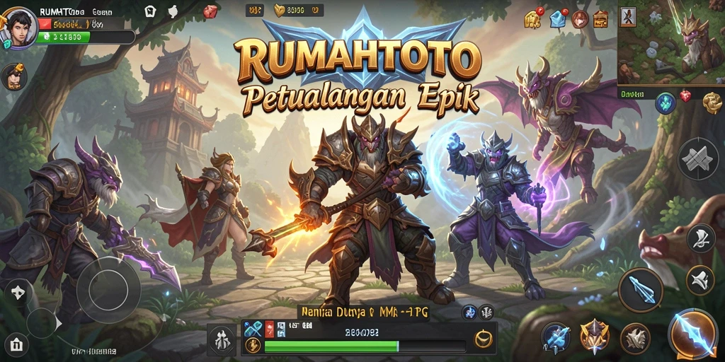 Tampilan gameplay RUMAHTOTO yang menawan dan penuh aksi.