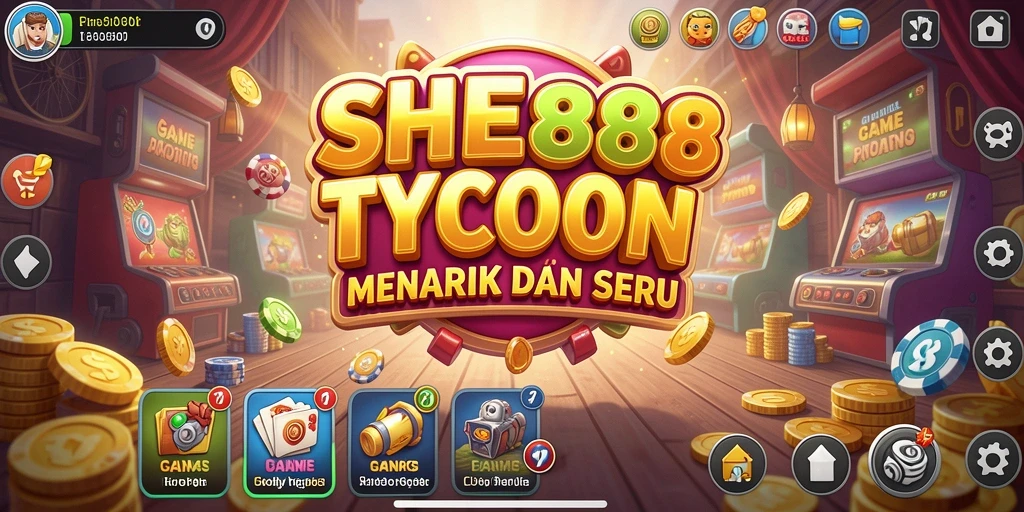 Tampilan gameplay SHE888 yang menarik dan dinamis.