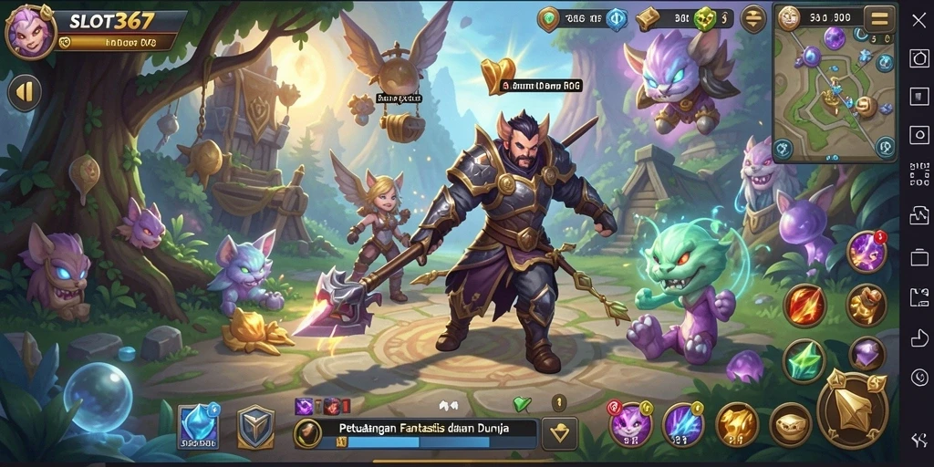 Tampilan gameplay SLOT367 yang mendebarkan dan penuh aksi RPG.