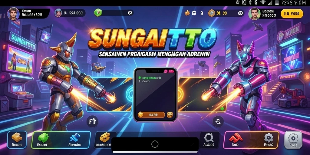 Tangkapan layar gameplay SUNGAITOTO yang menampilkan aksi seru dalam permainan Arcade.