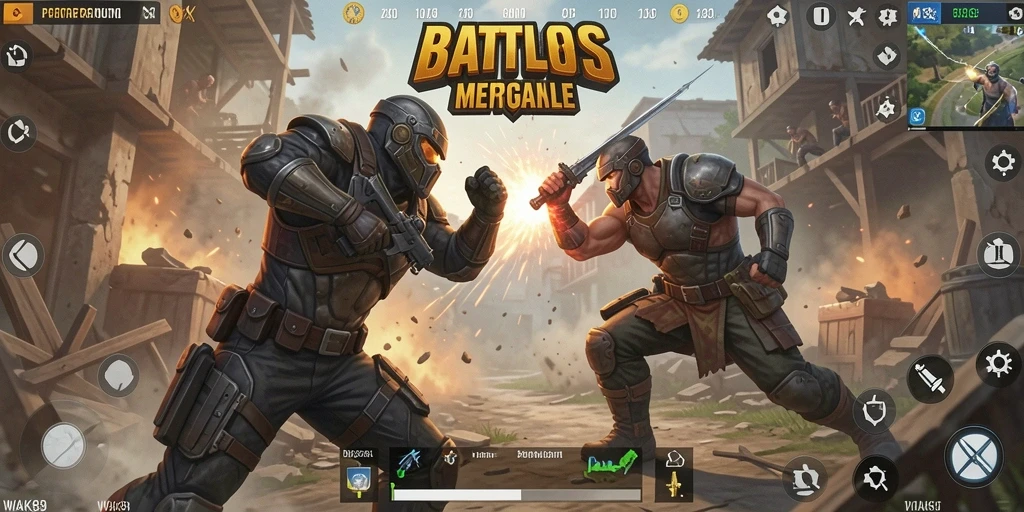 Tangkapan layar gameplay menegangkan di WAK89 Battle Royale.